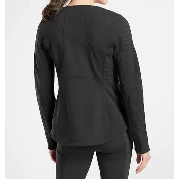 Athleta NEW Black Motto Jacket Sz Medium - Picture 5 of 16